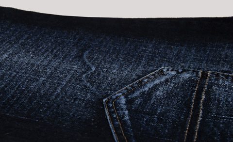 Light fault on dark denim