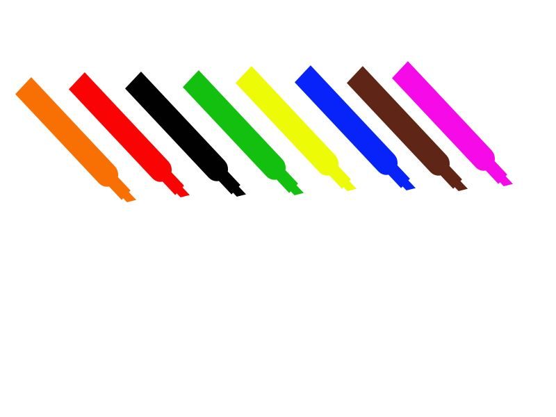 Farbübersicht des Mark Textile Pen