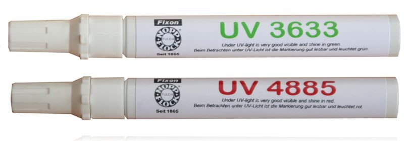UV-Stifte mit UV-Tinte 3633 und 4885