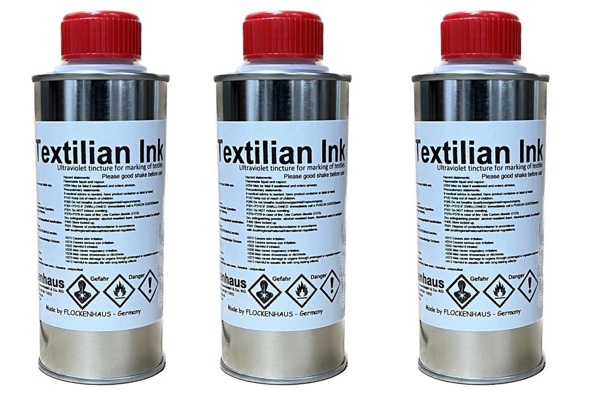 UV-Textilan-Tinkturen in Flaschen