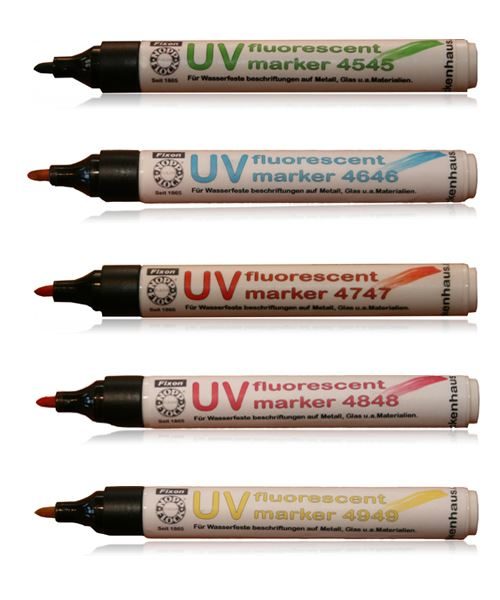 UV Fluorescent Marker in verschiedenen Farben