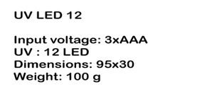 Specifiche della lampada UV a LED