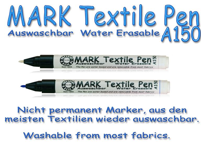 Mark Textile Pen A150 Water Erasable