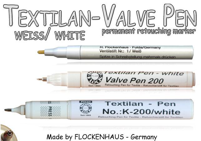 Textilan Valve Pen - White